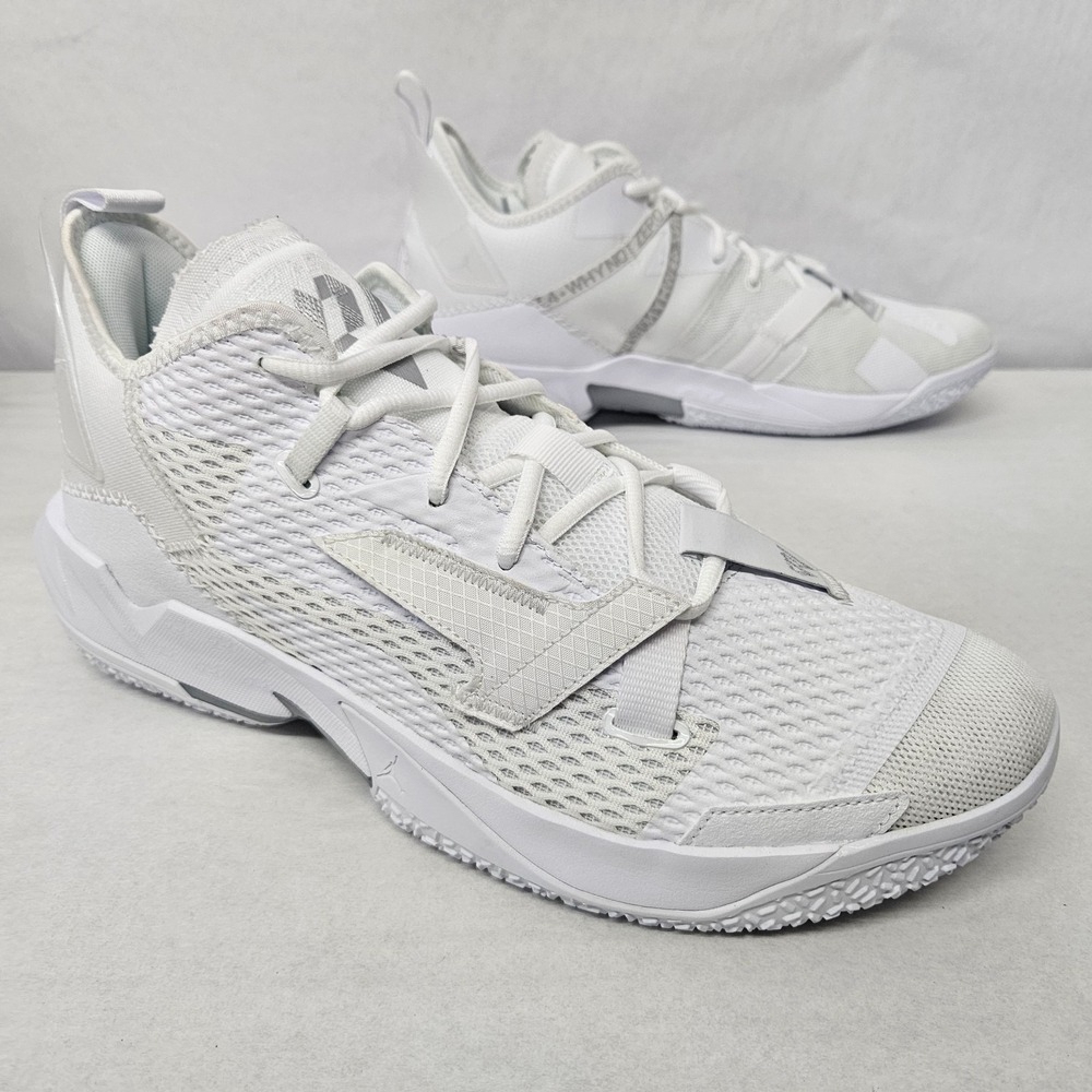 Nike Air Jordan Why Not Zer0.4 Basketball Shoes CQ4230-101 White Men's Size‎ 13
